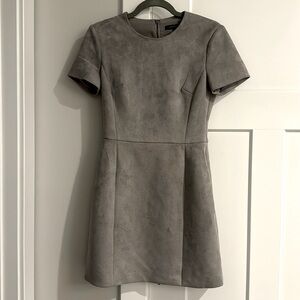French Connection suede dress, Size 4, zipper down the back and pockets!